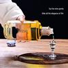 Premium Glass Wine Bottle with Sealed Gift Box - 1 Jin Capacity for Home Brewing and Baijiu.