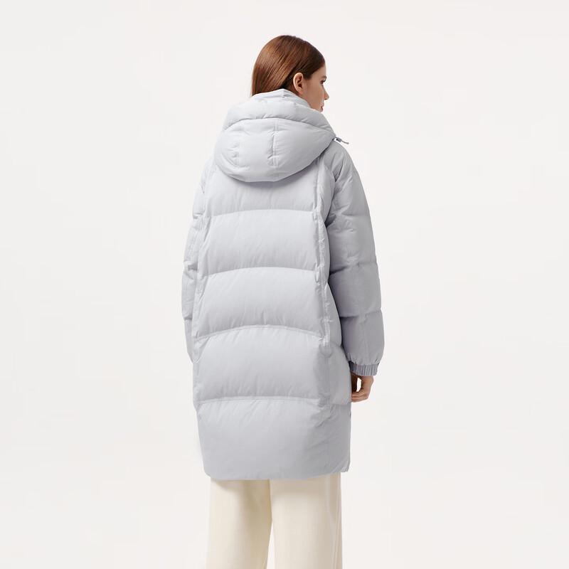 Tanboer Women's Mid-Length Down Jacket with Detachable Hood