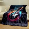 Colorful Electric Guitar Fantasy print blanket soft and cozy perfect for the living room bed sofa or a nap,gift