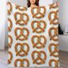 Salty Soft Pretzel Throw Blanket Multi Use Warm Blanket for Living Room Bedroom