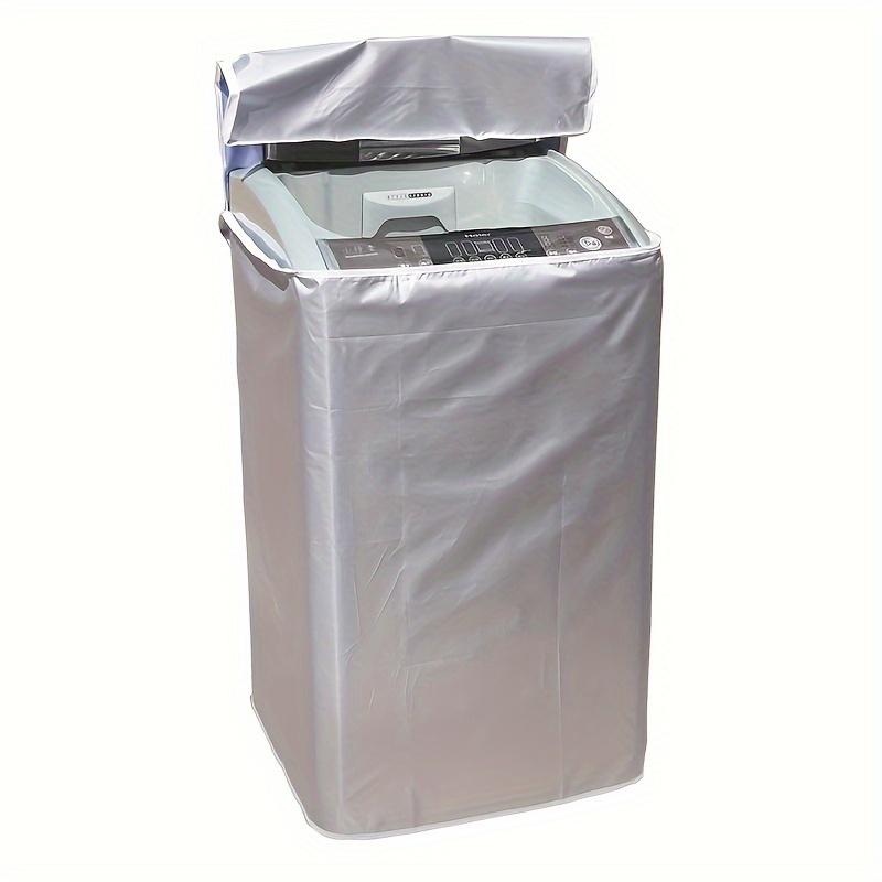Washing Machine Cover 210D Oxford Waterproof Dustproof UV Resistant Protector for Front Load & Top Load Washer s-53x55x86cm