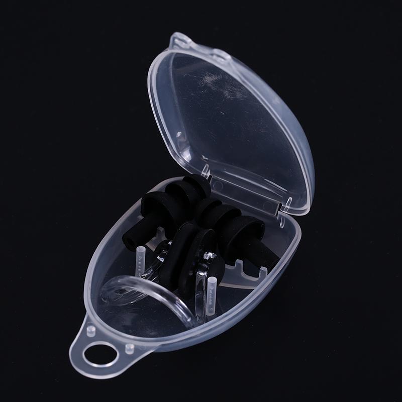 1 Set Waterproof Soft Silicone Swimming Set Nose Clip Ear Plug Earplug Tool