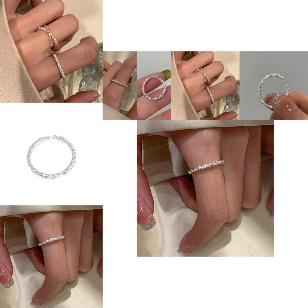 Stylish Minimalist Geometric Copper Ring For Women Ins Luxury Design 2023 Spring