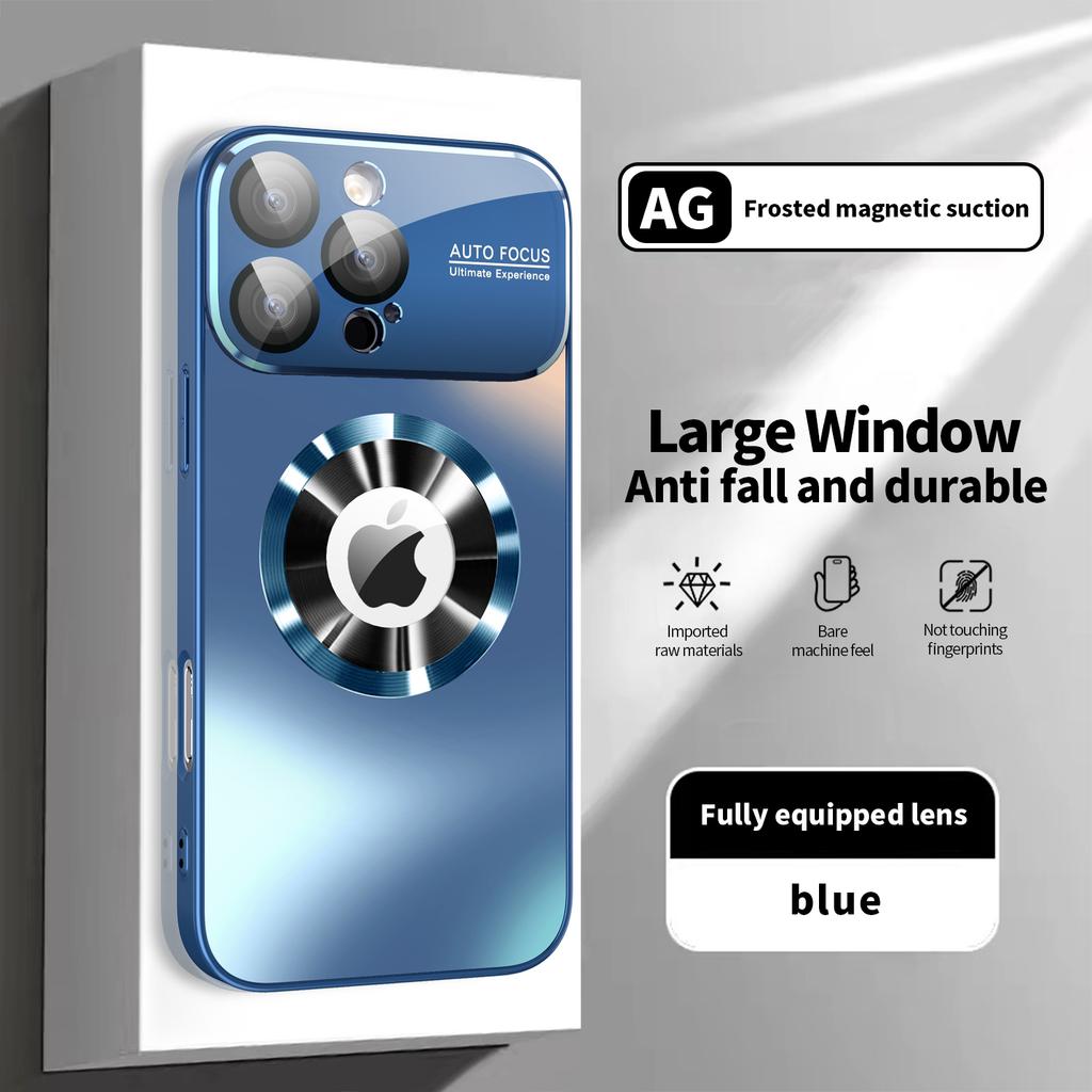 Titan Metallic Farbe Mattes Case für iPhone 17 16 15 14 Plus 13 12 Pro Max Magnetisches Case für Magsafe Linsenschutz Case