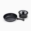 IRIS OHYAMA (IRIS) Frying Pan Set, Black, 26cm, 4-Piece Set, TF-SE4
