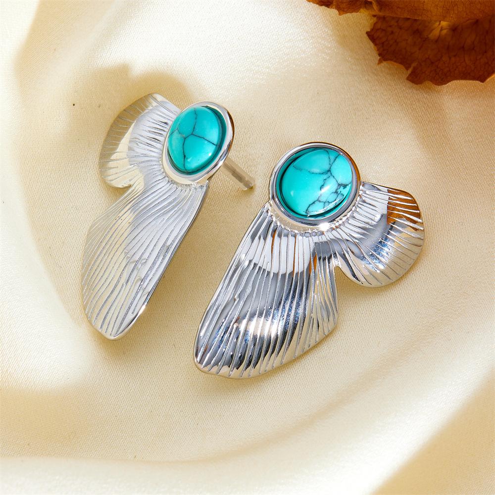French Retro Exaggerated Stud Earrings Niche Design Sense Earrings High Sense Personality Fashion Earrings Do Not Fade