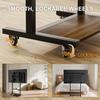 Rolling TV Cart Height Adjustable TV Floor Stand for 40-100 Inch LCD LED Flat Panel Screen