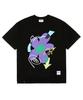 Stigma 23 Flower Oversized T-Shirts Black