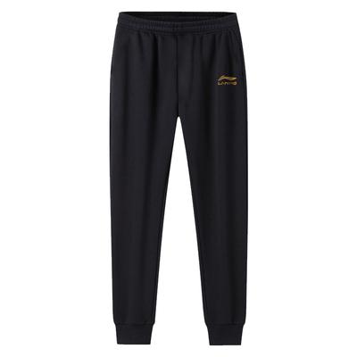 Li Ning Schlichte Trendige Atmungsaktive Vielseitige Kordelzug Bestickte Jogginghose Herren Unterteile AKLU849-1