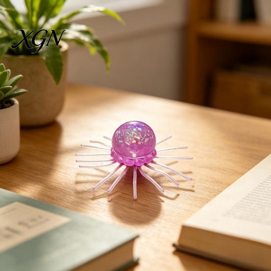 Stress Relief Gadget 1/2/3Pcs Simulation Jellyfish Squeeze Toy Clear Glitter Sea Animal Fidget Sensory Soft Ball