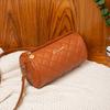 A Women's Rhombus Embroidered Thread Cylindrical Shoulder Change Bag, Autumn and Winter New Personalized Pig Cage Bag