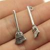 10pcs Daily Necessities Charms Umbrella Hair Dryer Broom Sofa Globe Pendants Jewelry Making Antique Silver Color