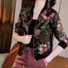 Women's Chiffon Sun Protection Clothing Thin Zip Cardigan Jacket Printed Thin Long Sleeve Casual Jacket Simple Commute Sun Protection Top