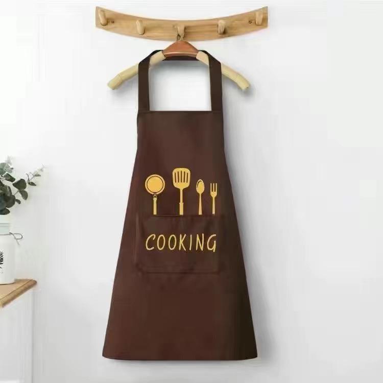 Korean Style Waterproof & Oil-Proof PVC Kitchen Apron
