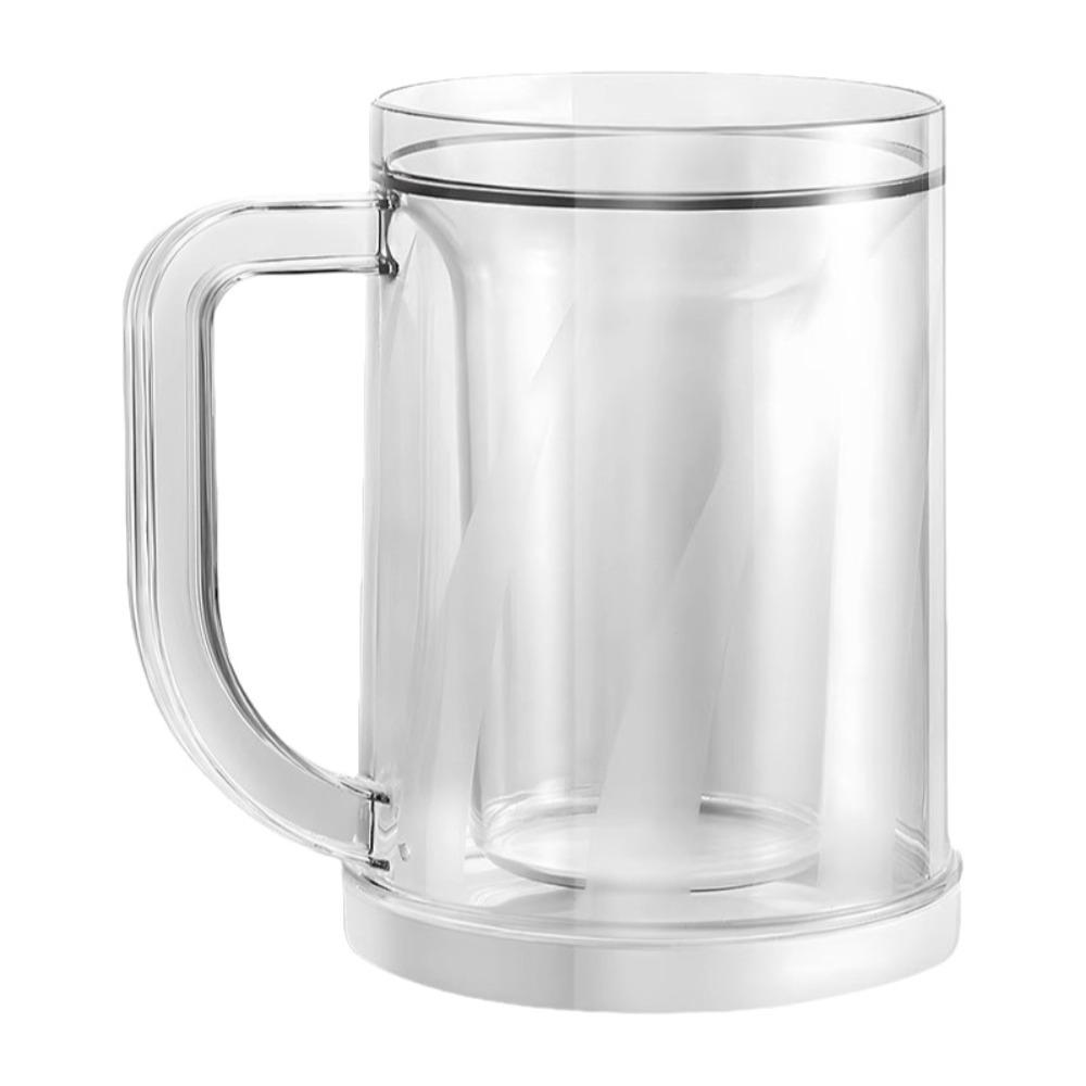 Plastic Cold Drink Chilled Cups Large Capacity Beverage Ice Mugs Outdoor Party прозрачный