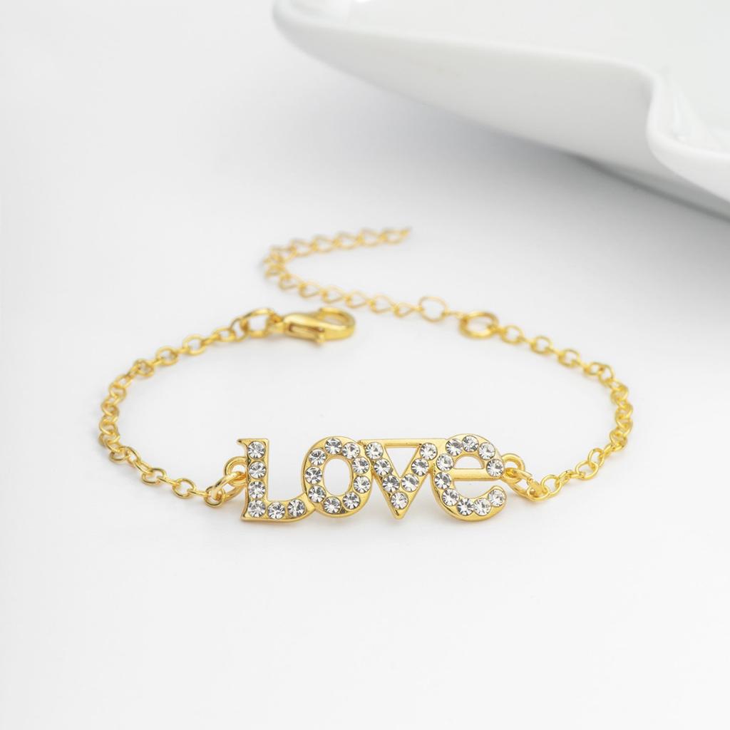 Stylish LOVE Letter Bracelet For Women Trendy Personalized Versatile Fashion Jewelry Accessory