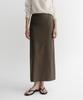 Ia Maxi Slit Skirt (Taupe)