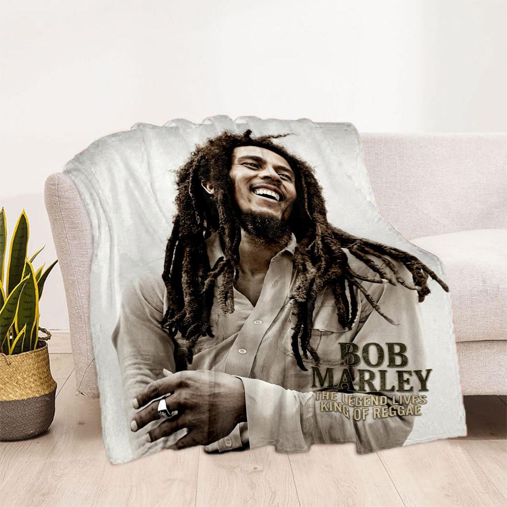 Bob Marley Reggae Legend One Love Blanket Soft Warm Cozy Suitable For Bed Sofa Chair For All Seasons Digital Print Perfect Gift For Relatives And Frie
