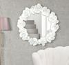 Wall Mirror White Flower 82X2.6X85.5 Cm