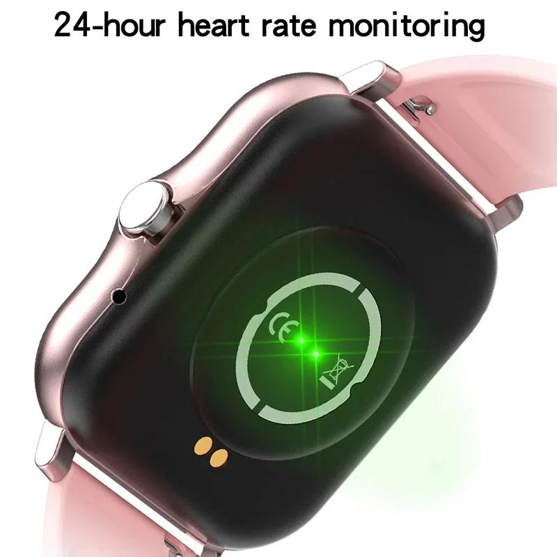 Nuovo Braccialetto Smart Watch Pedometro Monitoraggio Frequenza Cardiaca Chiamata Bluetooth Schermo Touch 1,69 pollici Smart Watch Per Uomo Donna Orologio