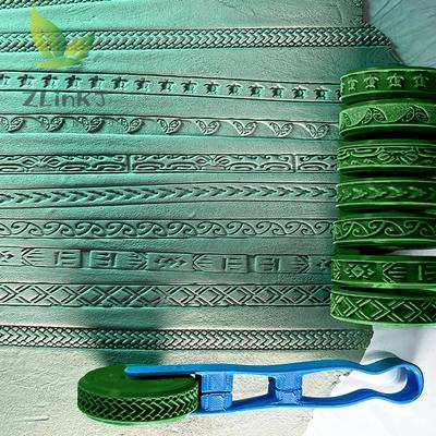 Clay Stamp Roller Ceramic Texture Wheel Geometric Flower Patterns DIY Clay Tools Body Painting Stamps Durable Art Decor