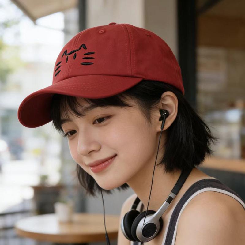Schoolgirl cute wind show face small sun hat outdoor travel sun protection cap