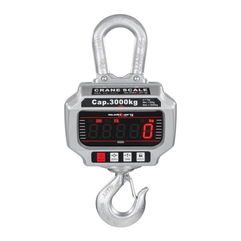 Industrial Remote-Controlled Crane Scale With Led, 3 Ton