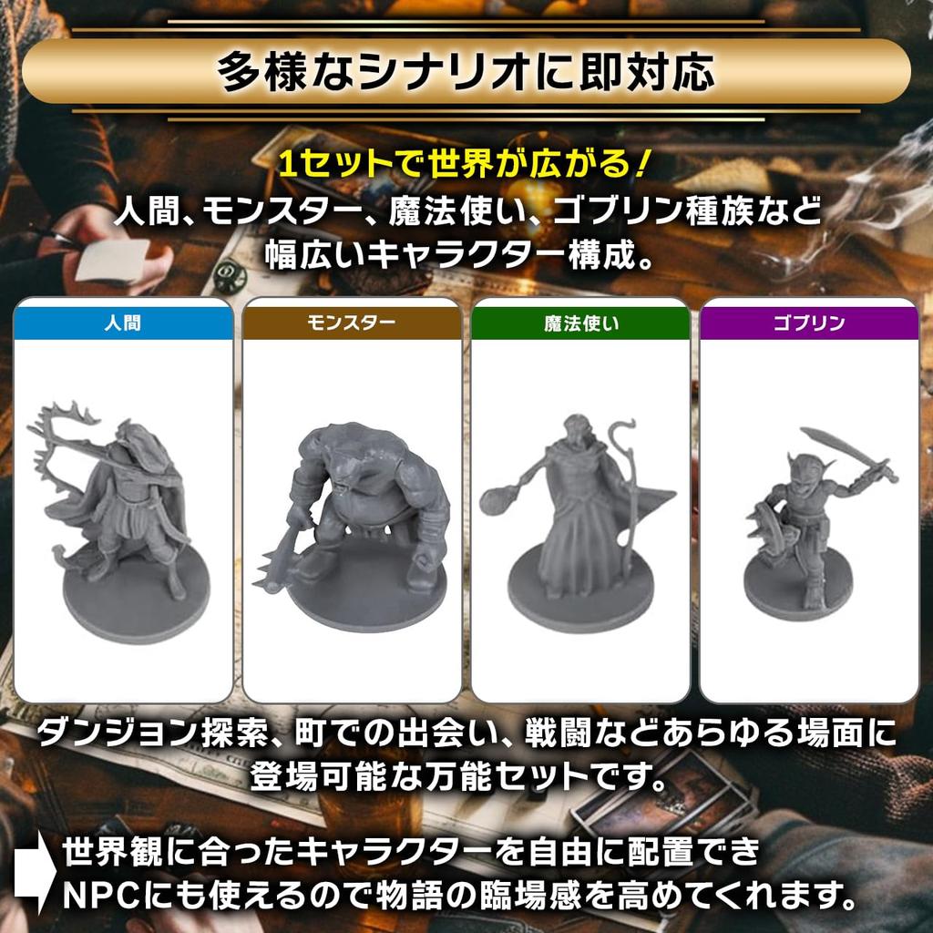 Path Gaming Competitive Team Miniature 28mm for Tabletop and Path 38 Two-Color 38-Piece Kit, Unpainted, Scale, Role-Playing Scenarios, D&D Compatible,