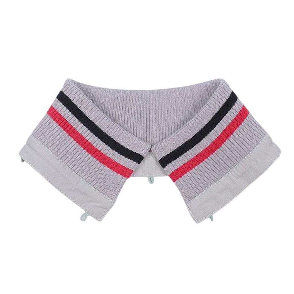 Stylish Striped Collar Removable Collar Protectors For Down Jackets Great For Everyday Use Winter Coat Collar Guards