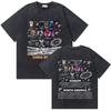 Washed Rapper Chris Brown Breezy Bowl XX World Tour Tshirts Men Women Hip Hop Retro Tshirt Mens Fashion Trend Streetwear
