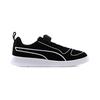 Puma Kali V Low Top Walking Shoes Baby Shoes Black White 367768-01