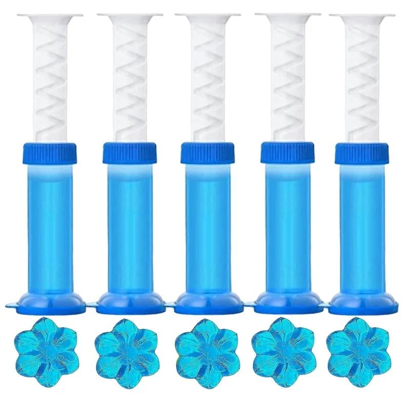 5/1PCS Toilet Cleaner Gel Deodorant Toilet Gel Air Freshener Aromatic Flower Fragrance Bathroom Deodorizer Household Clean Tools