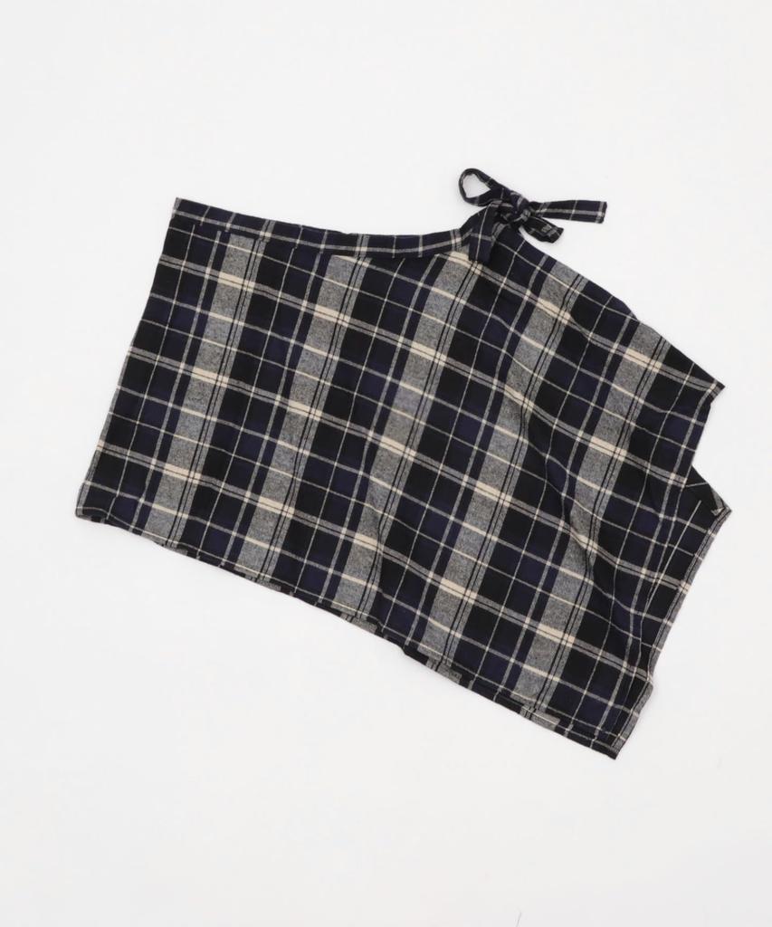 WEGO Check Wrap Size Black Women's Skirt, F,