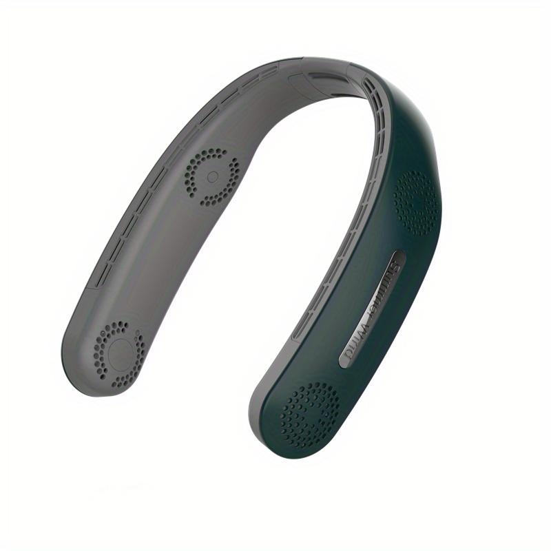 1pc Hands-Free Portable Neck Fan - Rechargeable, Bladeless, 3 Speeds, 360° Cooling, USB Wearable
