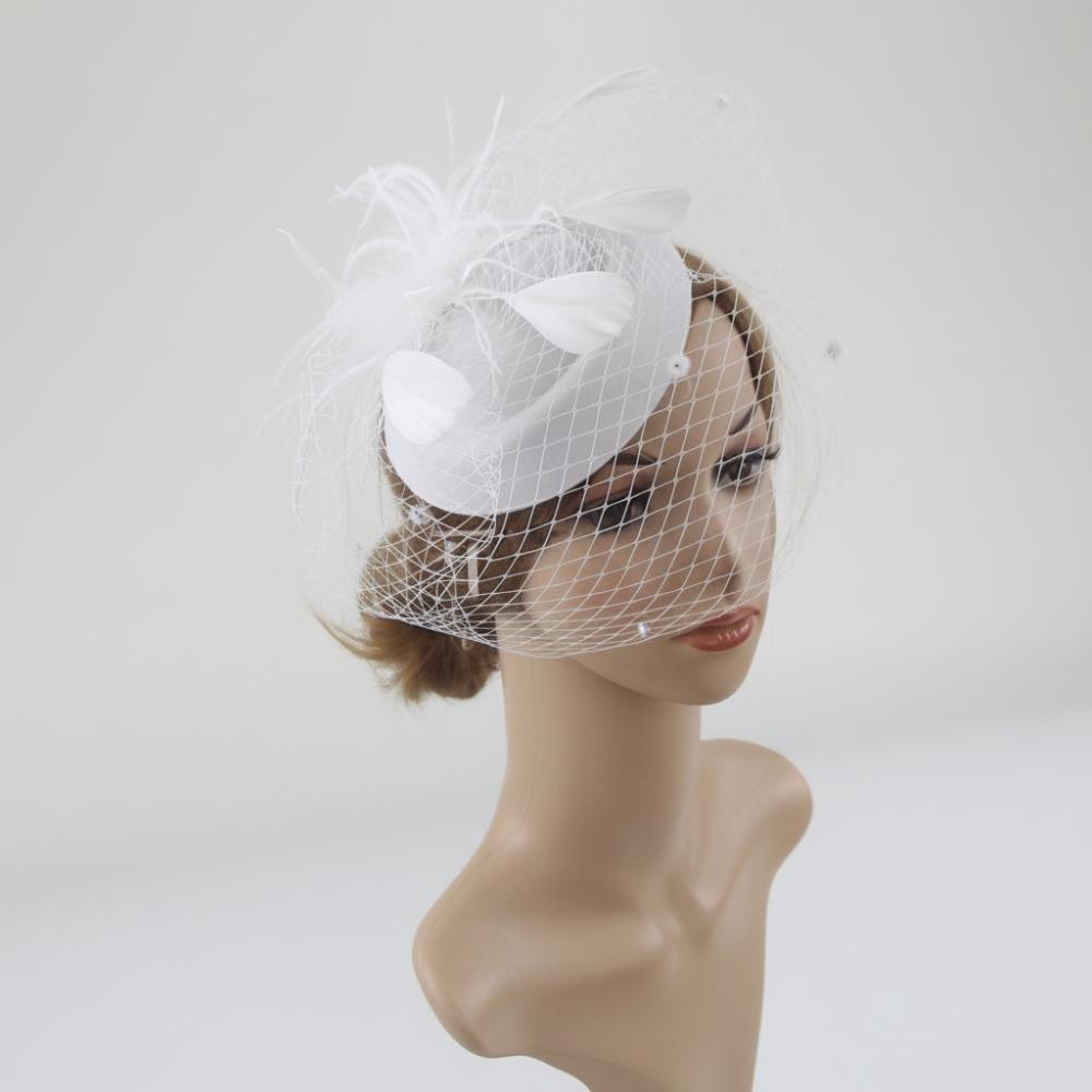 Fishnet Veil Felt Fascinator Hat Elegant Pillbox Hats New Wedding Veil Hat  Wedding Party