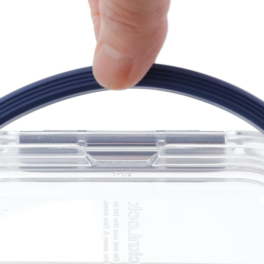 Bestco Glass Storage Lock Lock Heat-Resistant Oven-Safe Container, Square, 1.4L, LBG234, Top-Class &