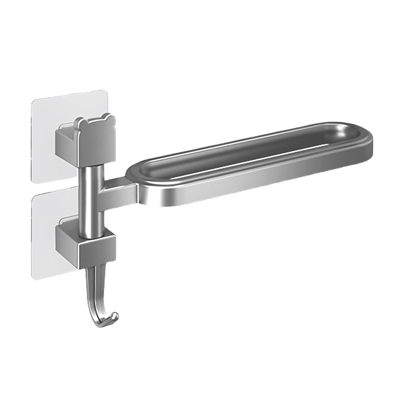 

Современный дизайн держатель для полотенец без пробивания легкая установка прочный водонепроницаемый нержавеющий для различных стилей ежедневного использования 1