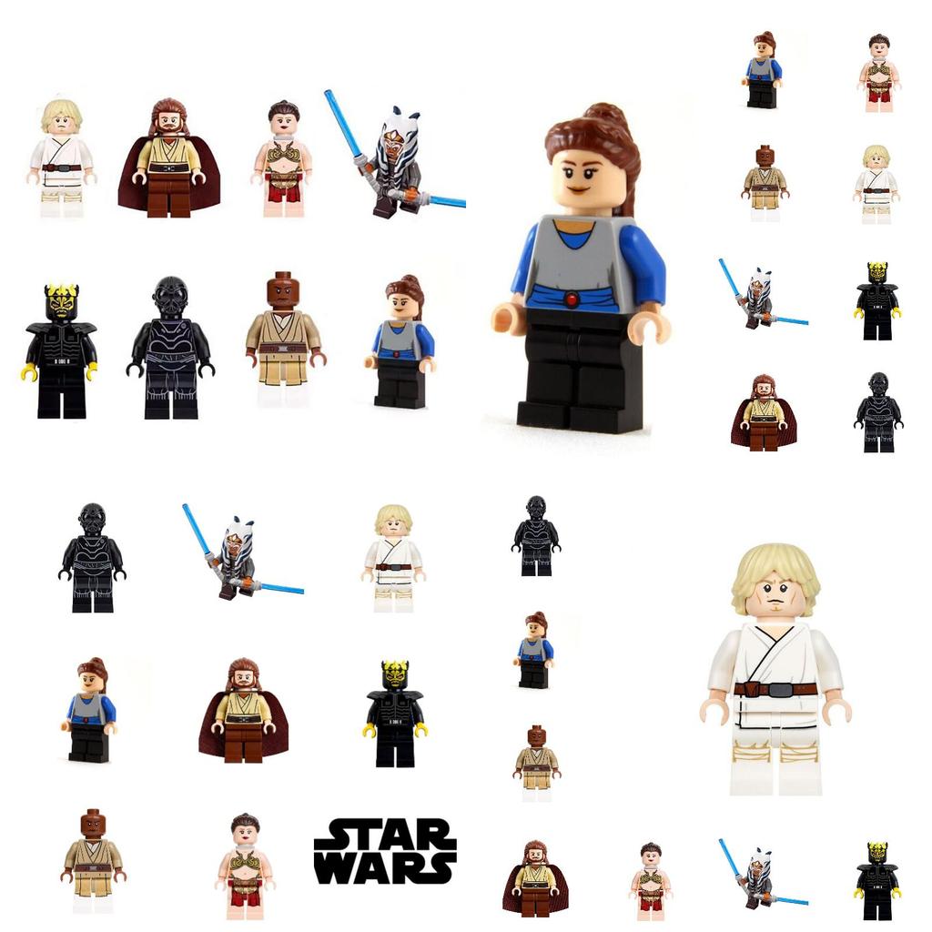 Star Wars Série Luke Skywalker Zlatý Savaki Stavebnice Puzzle Hračka Pro Děti