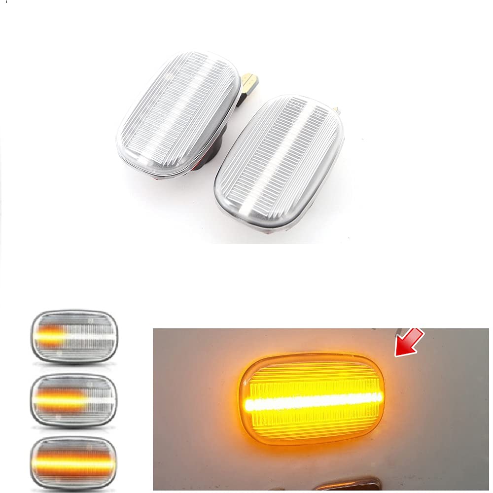 Toyota LED Side Marker, Sequential Turn Signal, Flowing Type, Dynamic, High Brightness LED, Built-in