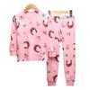 Pure Cotton Flannel Autumn/Winter Girls' Round Neck Underwear Set