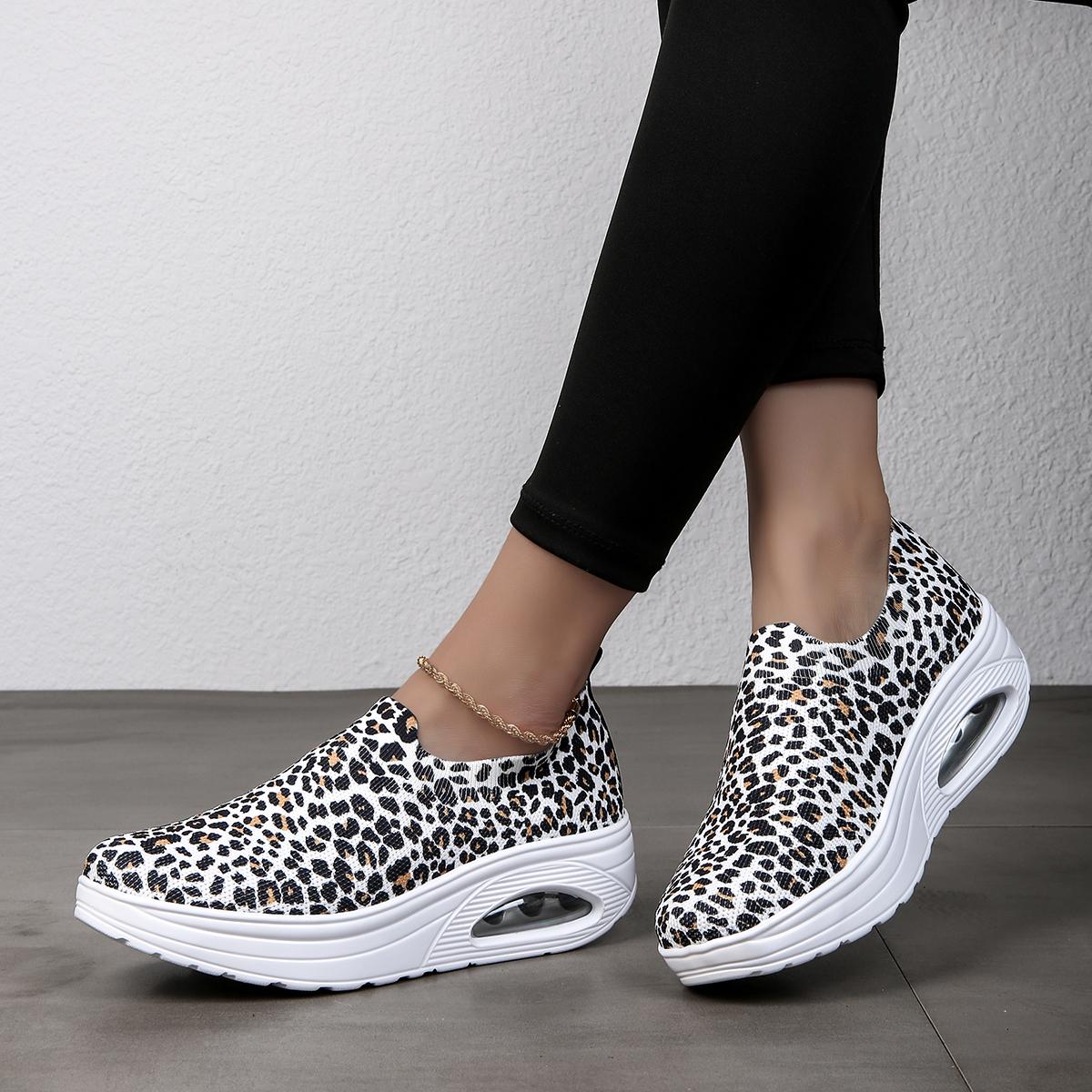 MCTIN Женская обувь Нескользящие повседневные кроссовки с принтом бабочки Женская амортизирующая спортивная обувь 35 леопардовый 2598₽