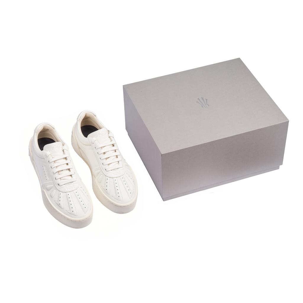 Anta Kyrie Style Essential Version Comfortable Versatile Non-Slip Wear-Resistant Low-Top Skate Shoes Men Sneaker Ivory-White 112511809S-1