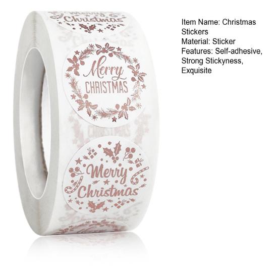 500Pcs Great Christmas Stickers Lightweight Indoor Toy Game Lovely Sticker