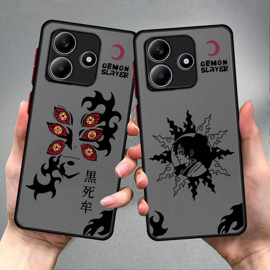 Case for Xiaomi Redmi Note 14 11 A4 14C 13C 9S 13 Pro Plus 10 12 Funda Back Phone Cover Cool Demon Slayer Kokushibo