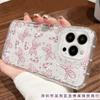 Snow pollen bow is suitable for iPhone16Pro mobile phone case 15 Apple 14Pro Europe and America 13 transparent 12 airbag