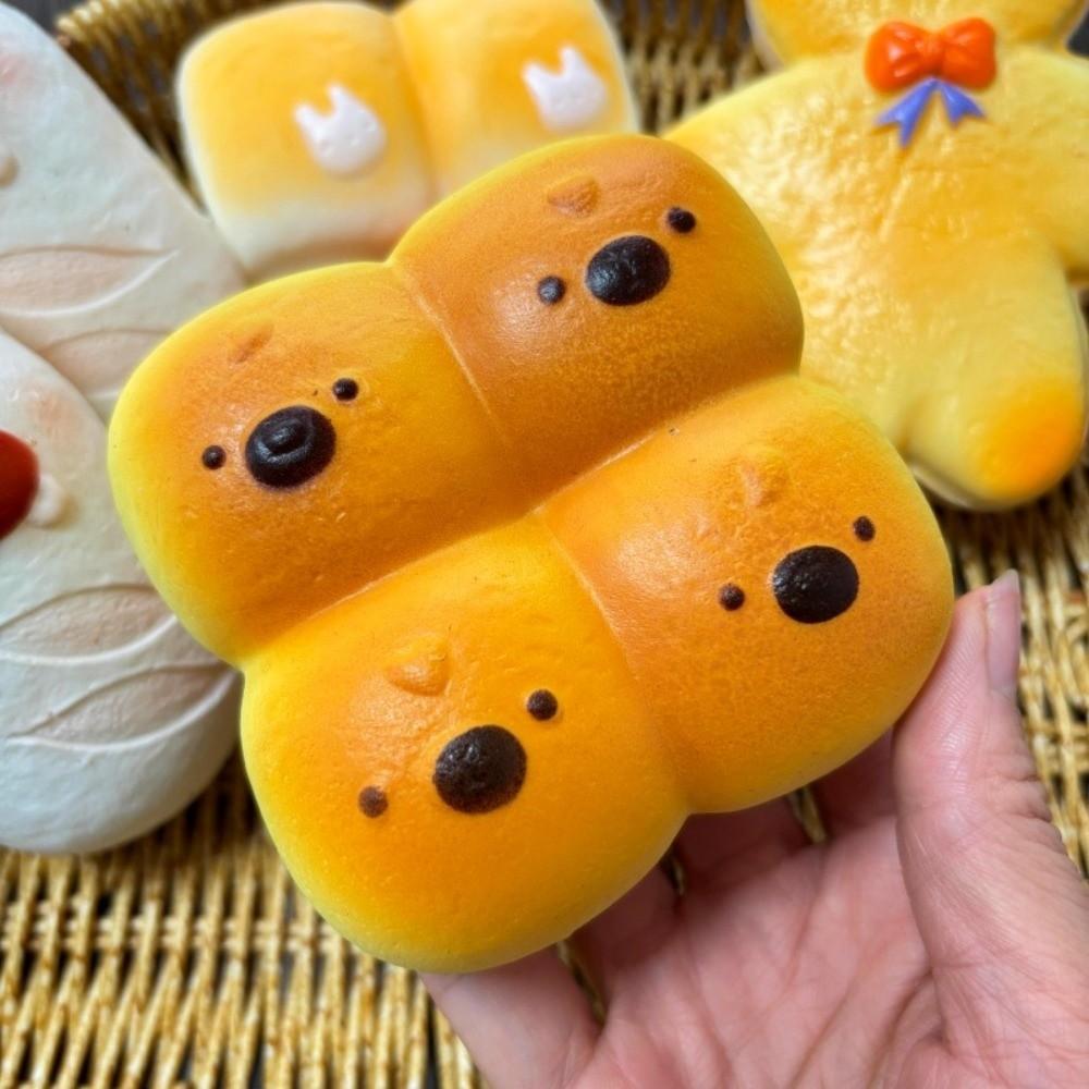Slow Rebound Simulation Bread Pinch Photo Props Realistic Food Fidget Toy Party Gift