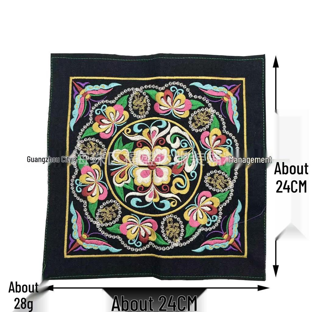 Multicolor Chinese Ethnic Embroidery Patches for Bags, Clothing, Accessories, and Cushions