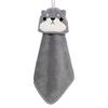 1PC Cartoon Hanging Hand Towel Soft Coral Kitchen Towel Cute Kids Child baby Quick Dry Bathing Towel