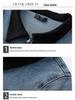 New Spring/Autumn Women's Plus-Size Denim Jacket with Three-Quarter Sleeves - Slim Fit, Light Luxury Fashion for Curvy Figures