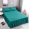 WOSTAR Nordic solid bed sheet cover bedspread summer soft comfort bedding set luxury home textiles single double queen king size